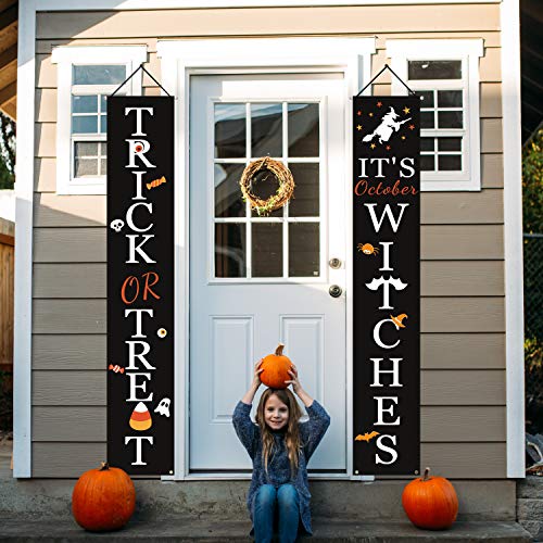 Halloween Witches Porch Banners for Indoor Outdoor Decor