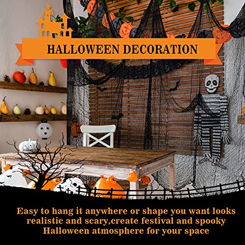 5-Pack 30"x72" Black Creepy Halloween Cloth