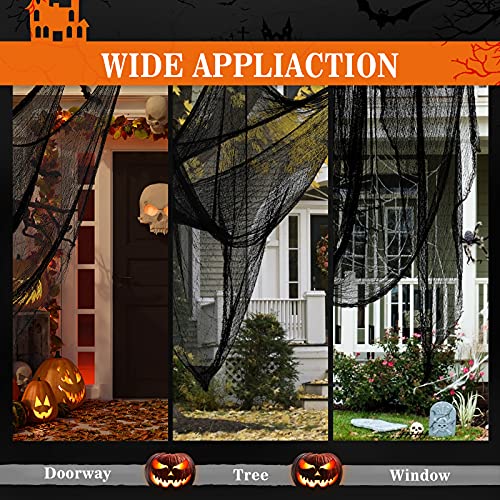 5-Pack 30"x72" Black Creepy Halloween Cloth
