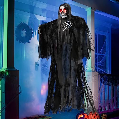 Animated 59” Grim Reaper Halloween Decoration