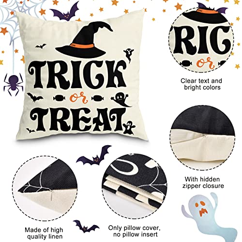 Halloween Pillow Cover Set of 4 - Spooky Decor