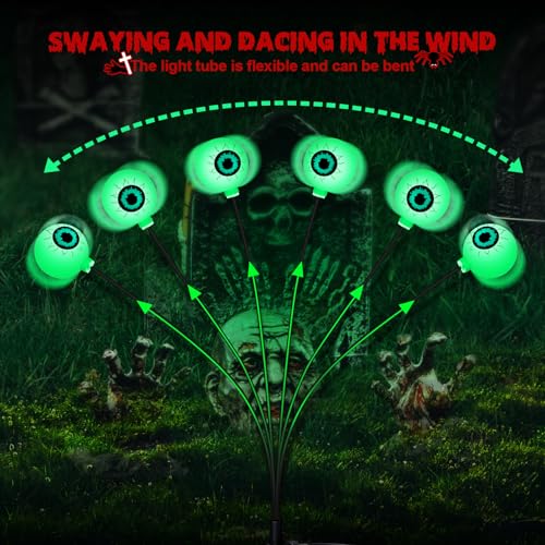 Spooky 2-Pack LED Eyeball Lights for Halloween