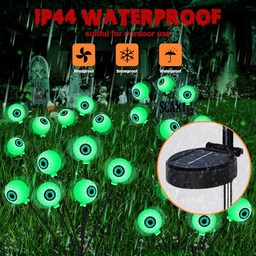 Spooky 2-Pack LED Eyeball Lights for Halloween