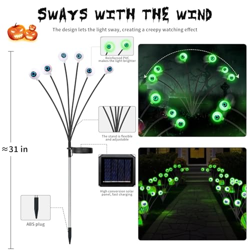 Solar Scary Eyeball Lights - 4 Pack