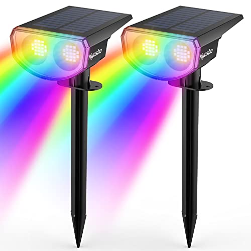 Solar Color Changing Spotlights - 2 Pack