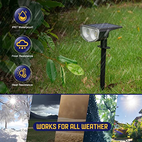 Solar Color Changing Spotlights - 2 Pack