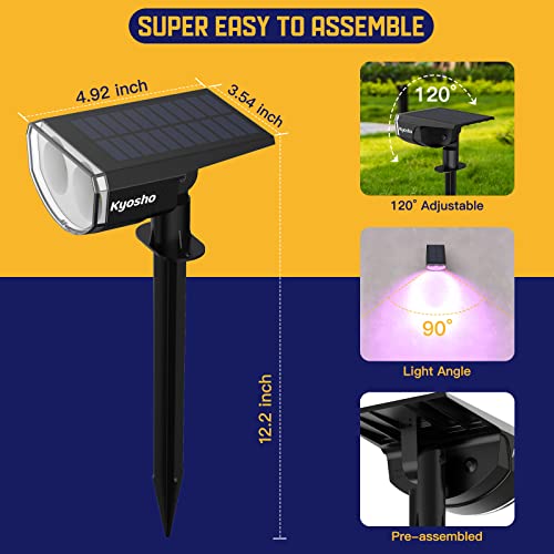 Solar Color Changing Spotlights - 2 Pack
