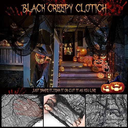 6 Pcs Spooky Halloween Gauze Decorations for Home