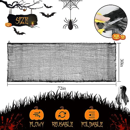 6 Pcs Spooky Halloween Gauze Decorations for Home