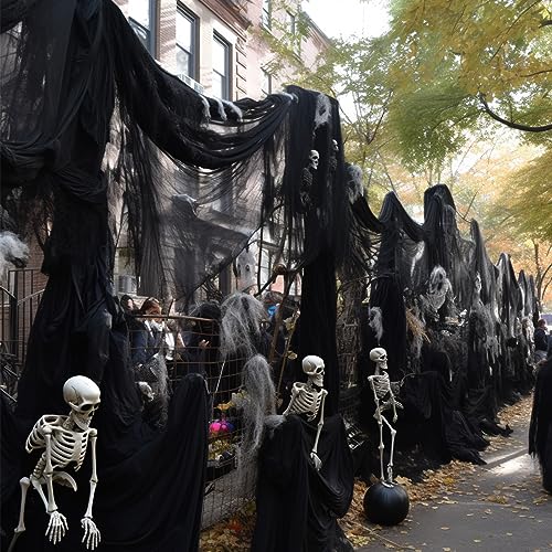 6 Pcs Spooky Halloween Gauze Decorations for Home