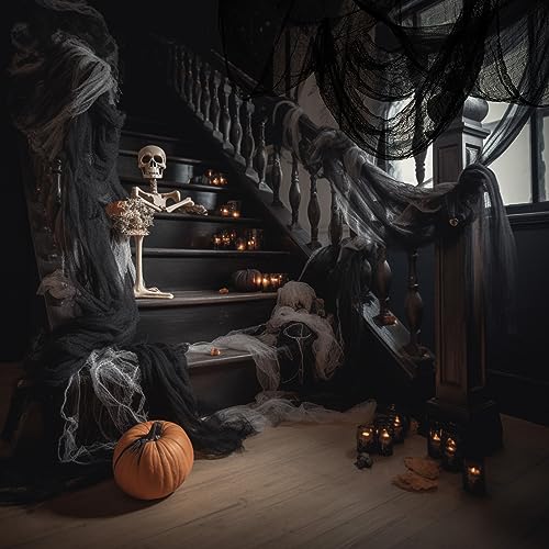 6 Pcs Spooky Halloween Gauze Decorations for Home