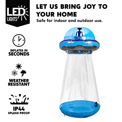 9 FT Inflatable UFO Halloween Decoration with LEDs