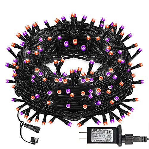 300FT Halloween LED String Lights - Purple & Orange
