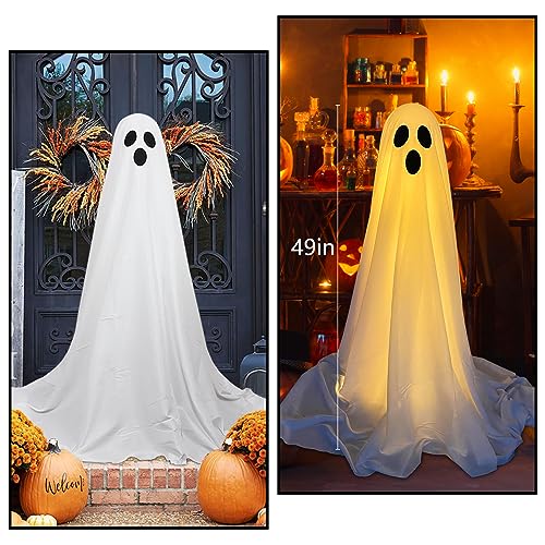 Spooky Ghost Outdoor Halloween Decorations with Lights