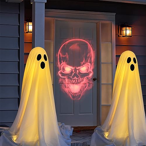Spooky Ghost Outdoor Halloween Decorations with Lights