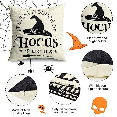 Set of 4 Halloween Pillow Covers - Hocus Pocus
