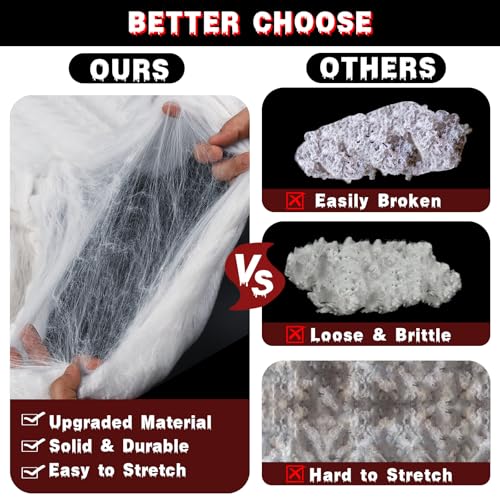 Spider Webs & Spooky Spiders Halloween Decorations Set