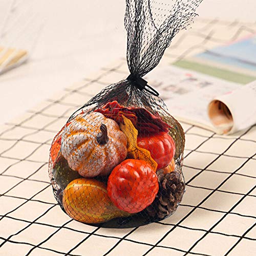 50 PCS Thanksgiving Artificial Pumpkins and Fall Decor