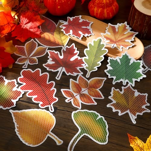 Autumn Leaf Magnets - 22pc Thanksgiving Decor