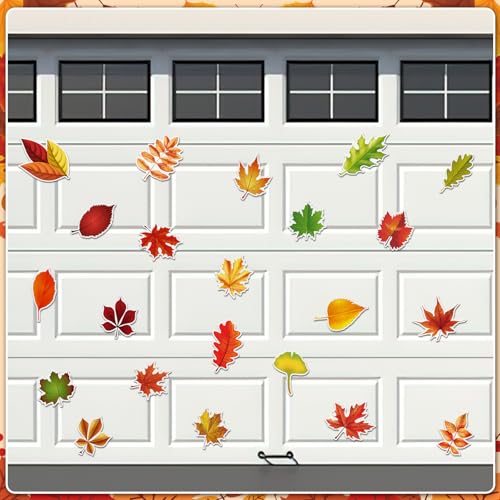 Autumn Leaf Magnets - 22pc Thanksgiving Decor