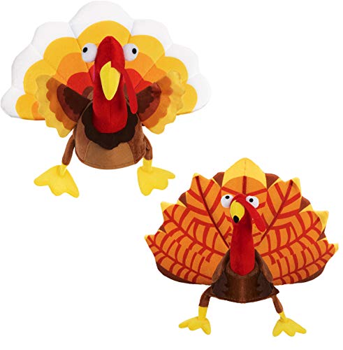 Silly Thanksgiving Turkey Sitting Hats - 2 Pack