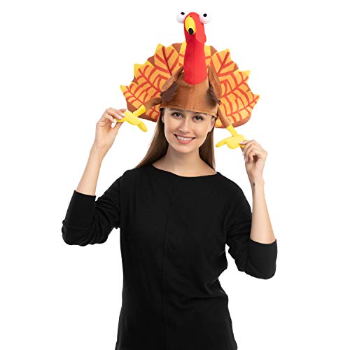 Silly Thanksgiving Turkey Sitting Hats - 2 Pack
