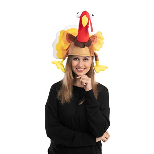 Silly Thanksgiving Turkey Sitting Hats - 2 Pack