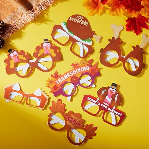 24 Pcs Thanksgiving Turkey Eyeglasses Party Props