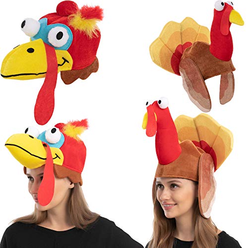 Silly Thanksgiving Turkey Hat Set for Parties