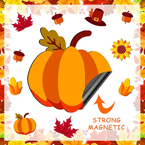 24 Fall-Themed Magnetic Stickers for Holiday Decor