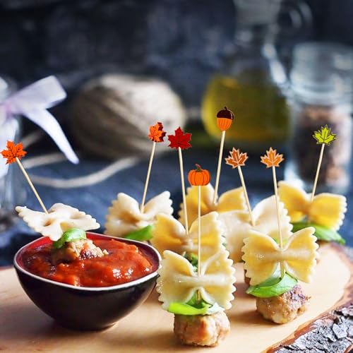 Fall Cocktail Picks - 100PCS Festive Appetizer Sticks