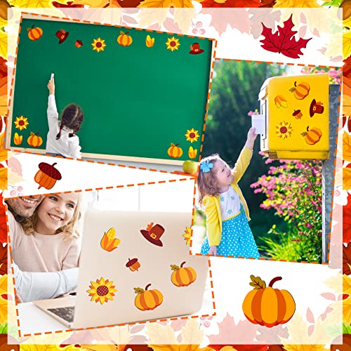 24 Fall-Themed Magnetic Stickers for Holiday Decor