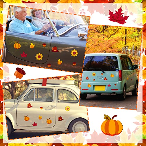 24 Fall-Themed Magnetic Stickers for Holiday Decor