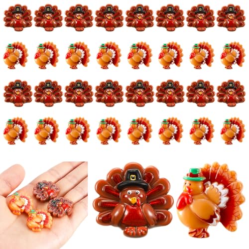 Thanksgiving Turkey Charms Craft Kit - 60 Pcs