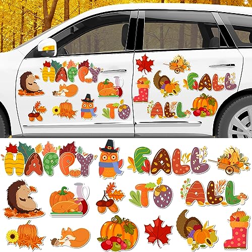 15-Piece Fall Thanksgiving Magnetic Decorations Set