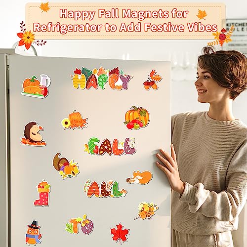 15-Piece Fall Thanksgiving Magnetic Decorations Set