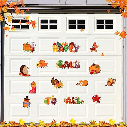 15-Piece Fall Thanksgiving Magnetic Decorations Set