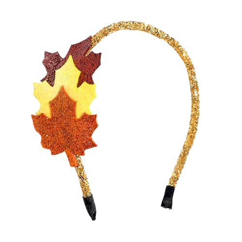 Thanksgiving Maple Leaf Glitter Hair Headband