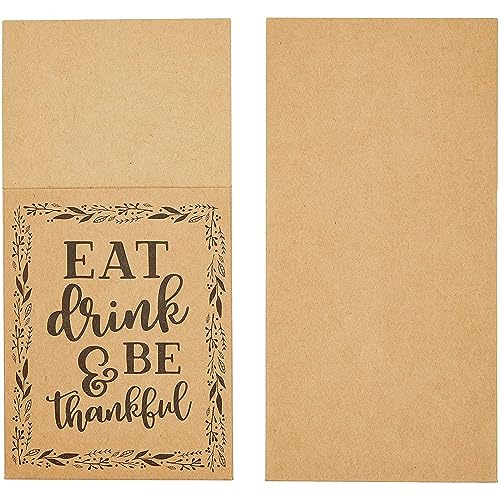 Thanksgiving Dinner Utensil Holder Pack - 36 Count