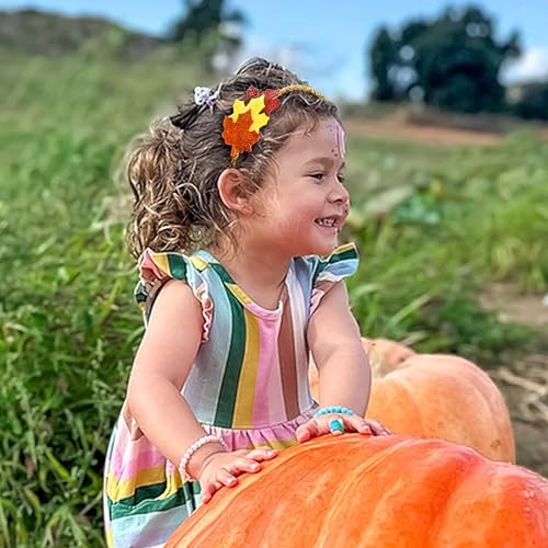 Thanksgiving Maple Leaf Glitter Hair Headband