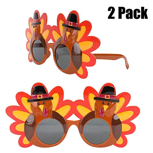 Thanksgiving Turkey Sunglasses Props - 2 Pack