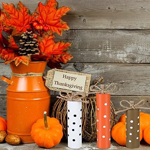 Wooden Fall Thanksgiving Tiered Tray Decorations Set