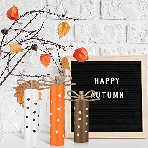 Wooden Fall Thanksgiving Tiered Tray Decorations Set