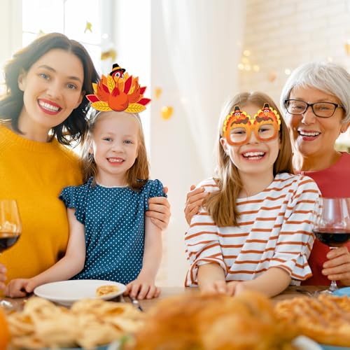 Thanksgiving 16-Piece Headband and Glasses Set