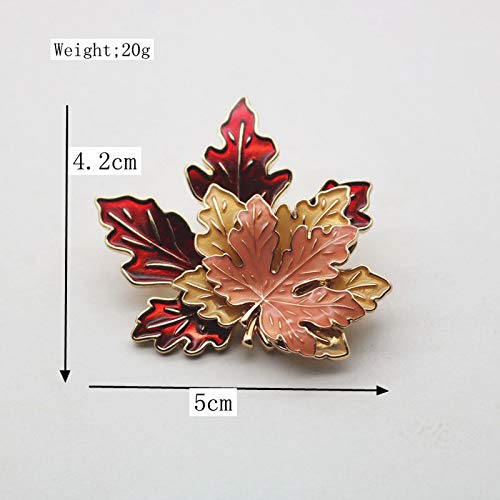 Thanksgiving Autumn Maple Leaf Brooch Pin