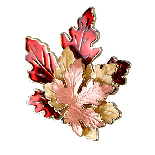 Thanksgiving Autumn Maple Leaf Brooch Pin