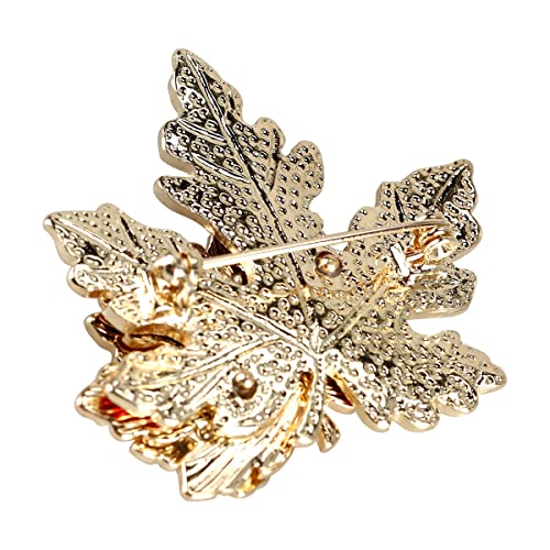 Thanksgiving Autumn Maple Leaf Brooch Pin