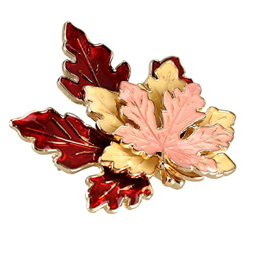 Thanksgiving Autumn Maple Leaf Brooch Pin
