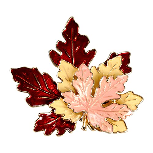 Thanksgiving Autumn Maple Leaf Brooch Pin