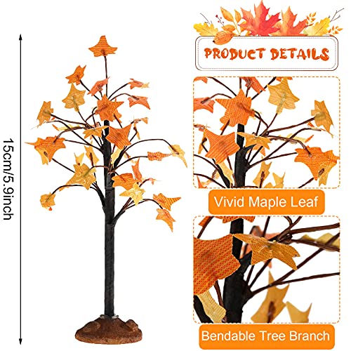 Miniature Faux Maple Trees for Fall Decor